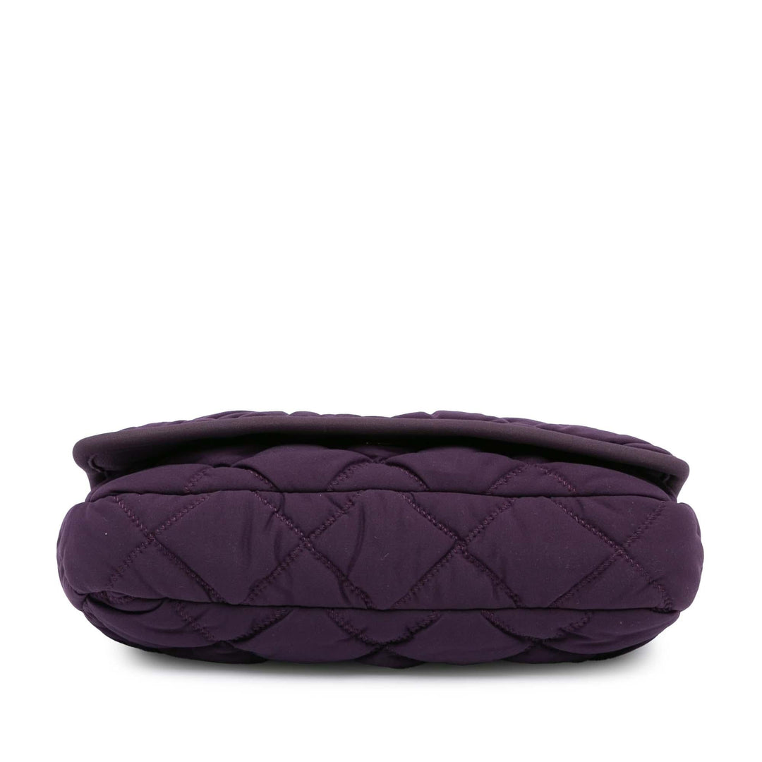 Top Quality Chanel Small Quilted Nylon Bubble Flap (SHG-r6sHt1)