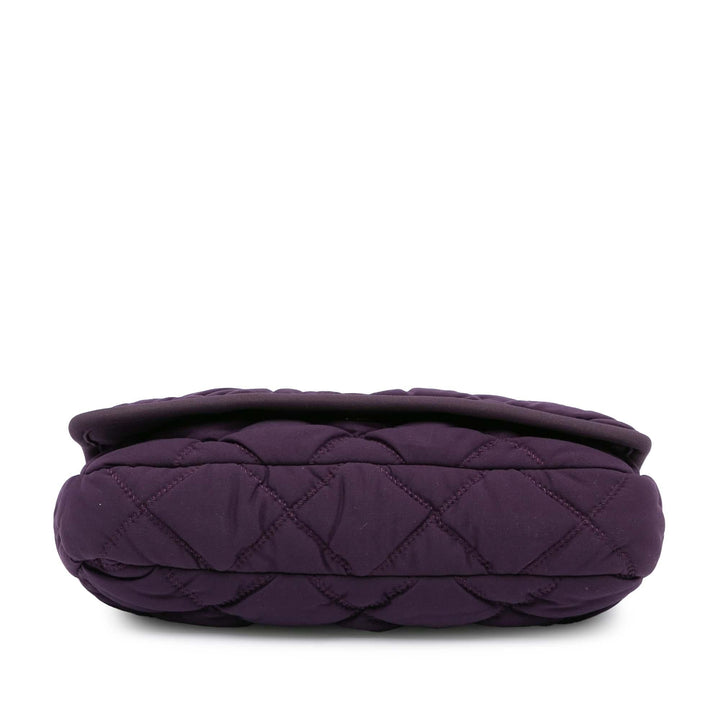 Top Quality Chanel Small Quilted Nylon Bubble Flap (SHG-r6sHt1)
