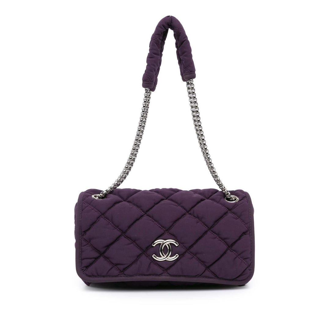 Top Quality Chanel Small Quilted Nylon Bubble Flap (SHG-r6sHt1)
