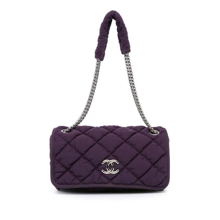 Top Quality Chanel Small Quilted Nylon Bubble Flap (SHG-r6sHt1)