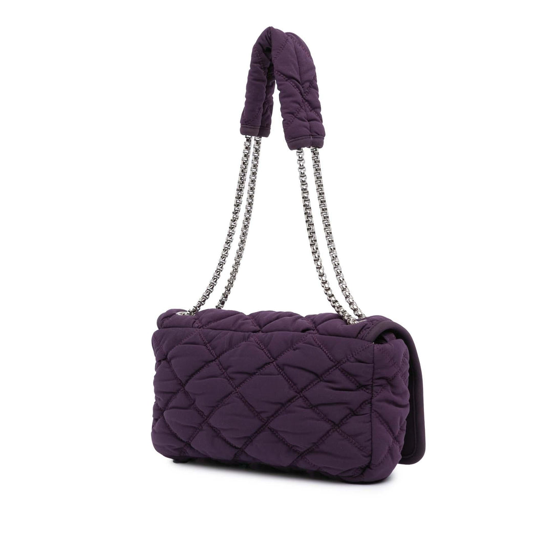 Top Quality Chanel Small Quilted Nylon Bubble Flap (SHG-r6sHt1)