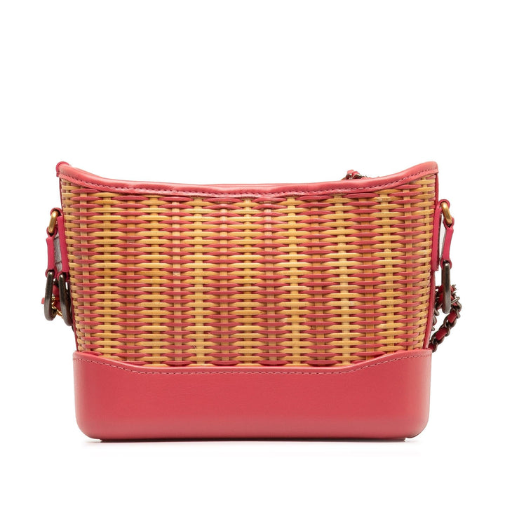 Top Quality Chanel Small Rattan Gabrielle Crossbody (SHG-wNrleD)