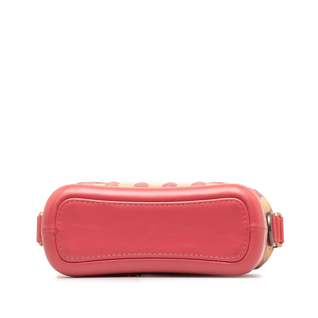 Top Quality Chanel Small Rattan Gabrielle Crossbody (SHG-wNrleD)