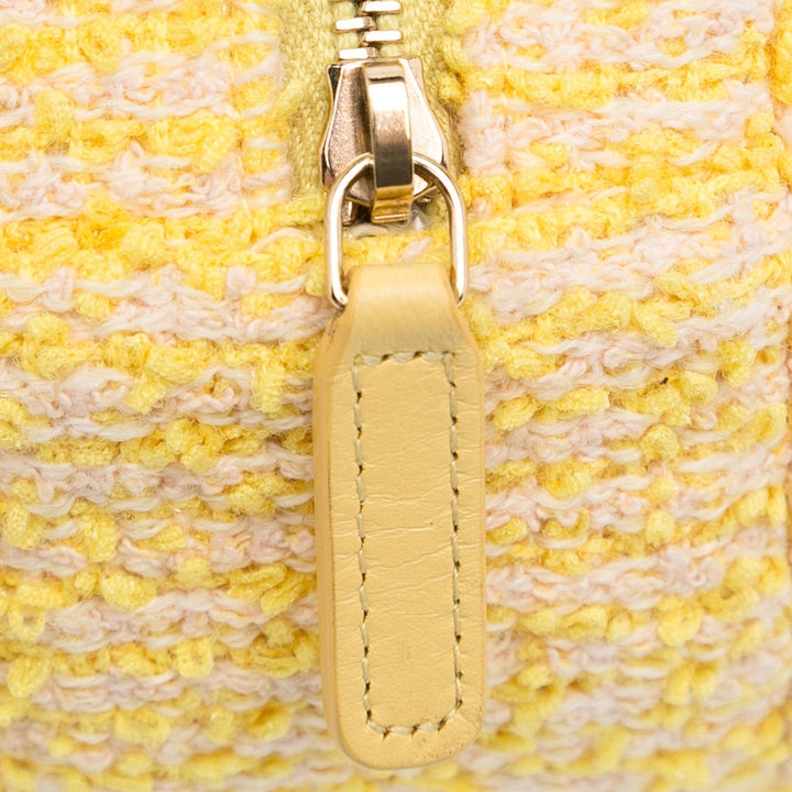 Top Quality Chanel Tweed 19 Round Clutch with Chain (SHG-9fV90G)