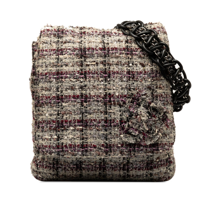 Top Quality Chanel Tweed Camellia Crossbody (SHG-U2f14G)