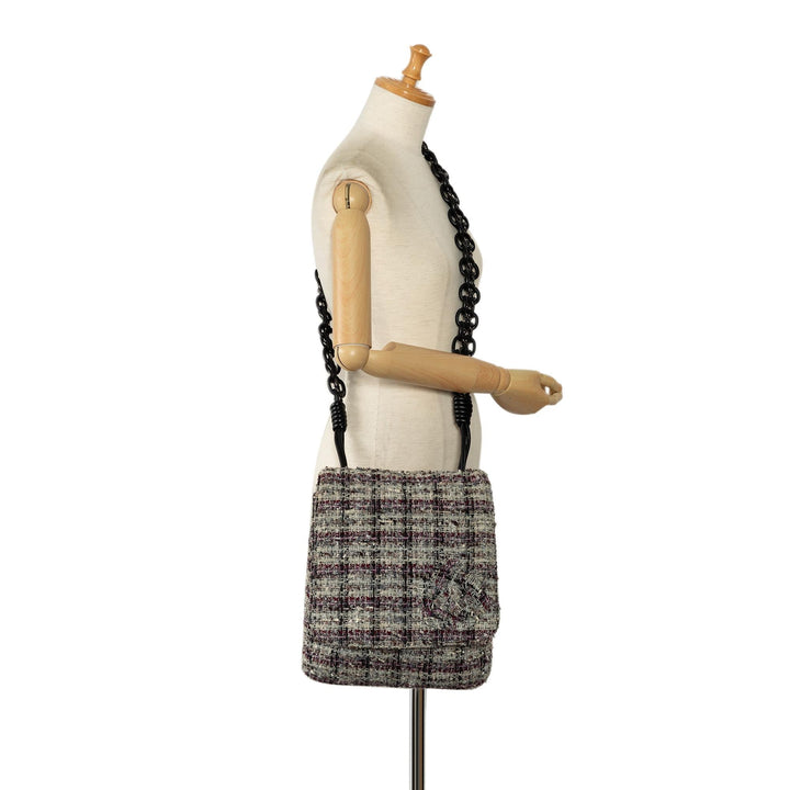 Top Quality Chanel Tweed Camellia Crossbody (SHG-U2f14G)