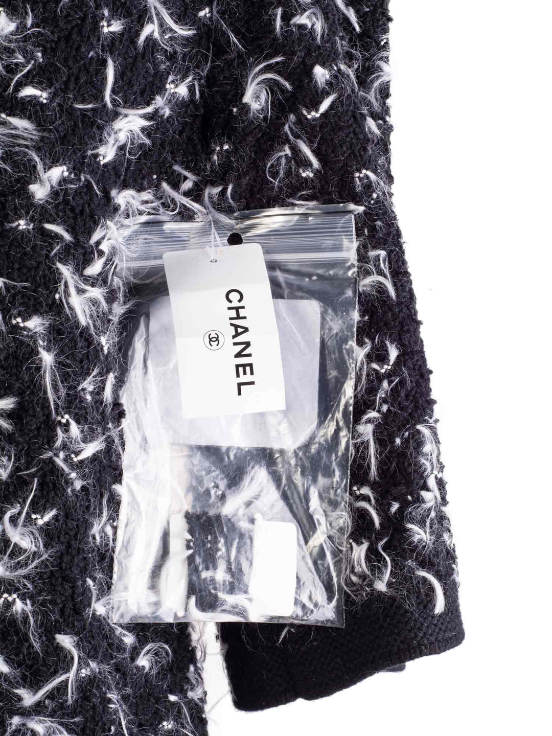Top Quality Chanel Tweed Mini Dress Black White