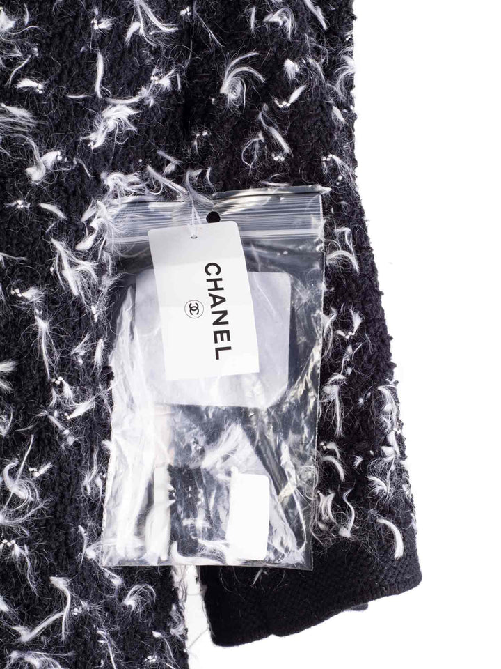 Top Quality Chanel Tweed Mini Dress Black White