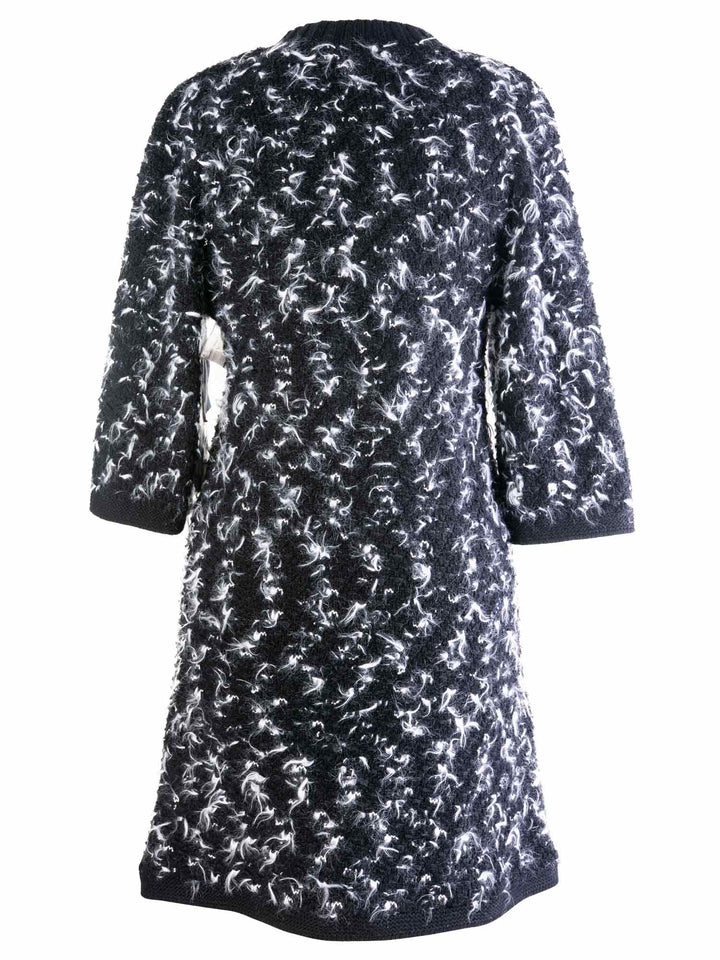 Top Quality Chanel Tweed Mini Dress Black White
