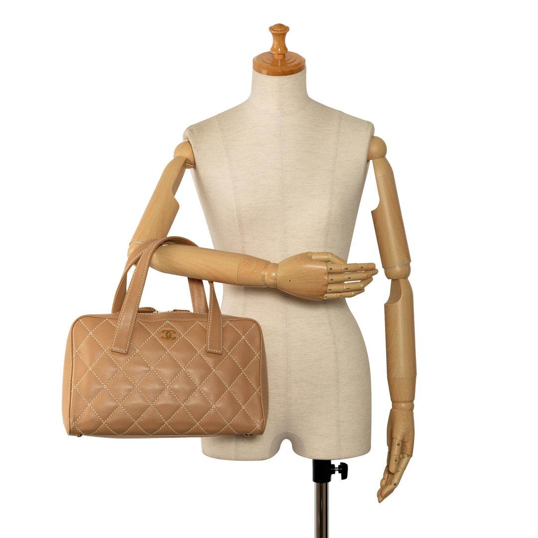 Top Quality Chanel Wild Stitch Lambskin Handbag (SHG-X7qxHU)