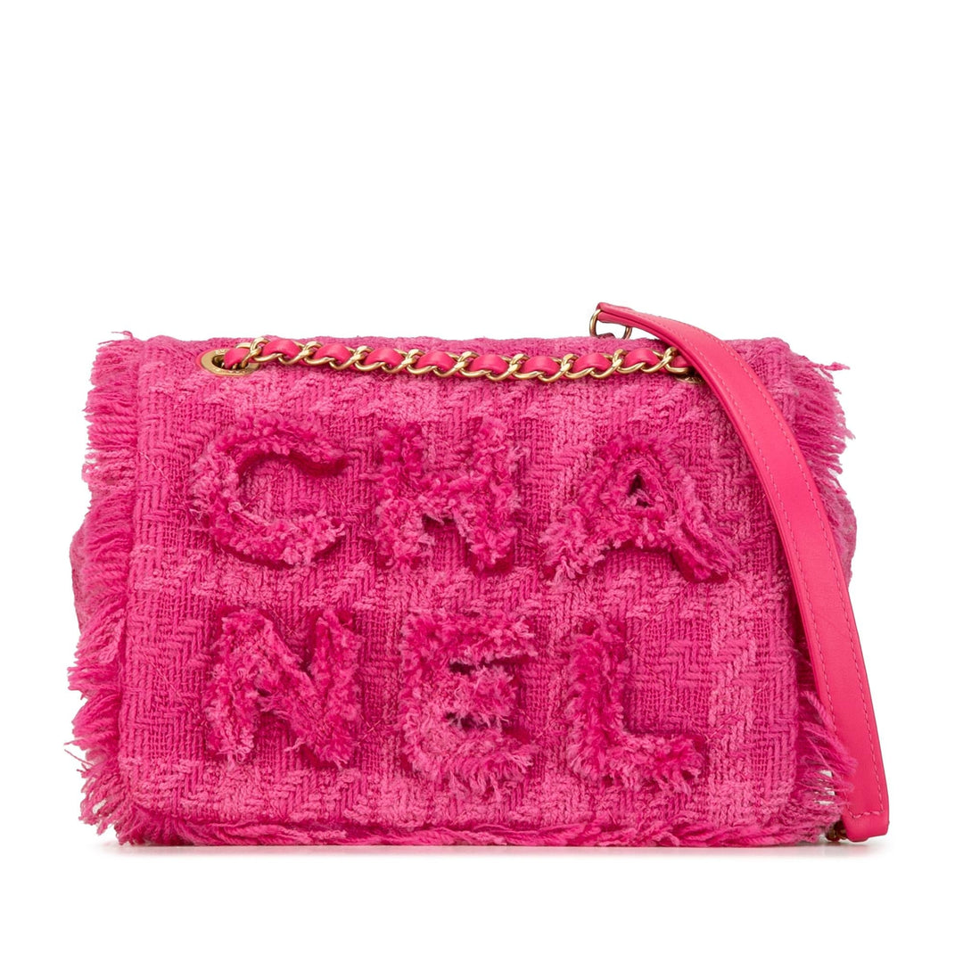 Top Quality Chanel Wool Tweed Giant Logo Flap (SHG-QVYxbc)