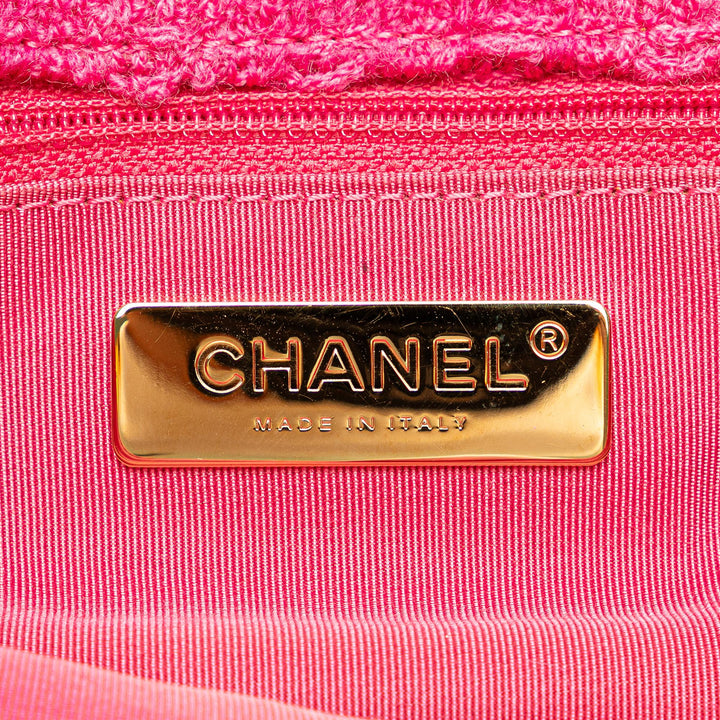 Top Quality Chanel Wool Tweed Giant Logo Flap (SHG-QVYxbc)