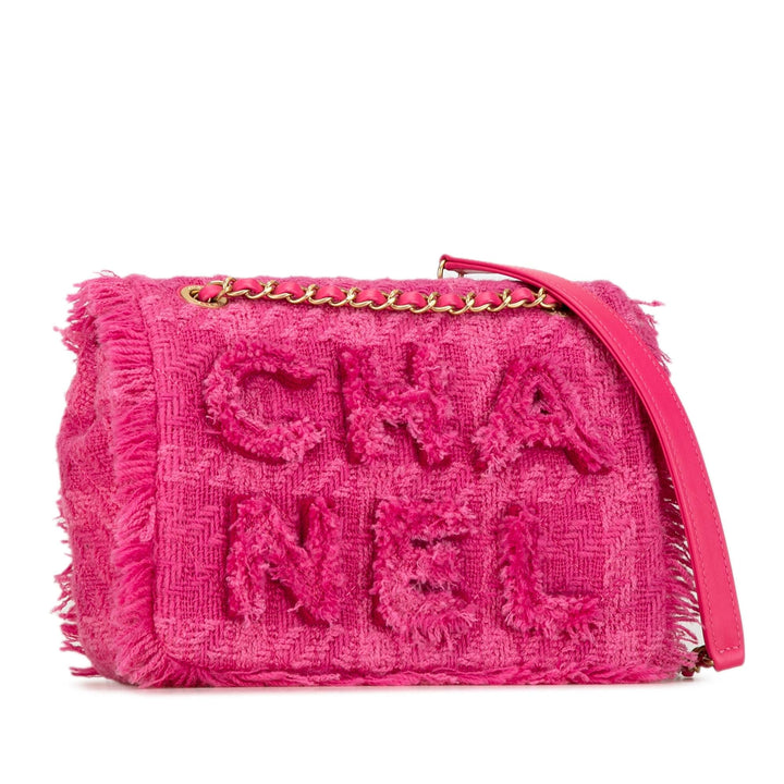 Top Quality Chanel Wool Tweed Giant Logo Flap (SHG-QVYxbc)