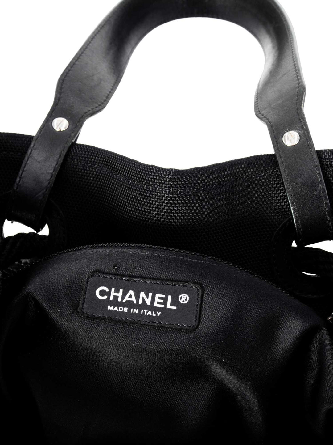 Top Quality Chanel XL Timeless Beach Drawstring Rope Bag Black Blue