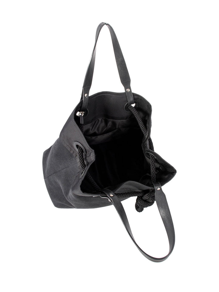 Top Quality Chanel XL Timeless Beach Drawstring Rope Bag Black Blue