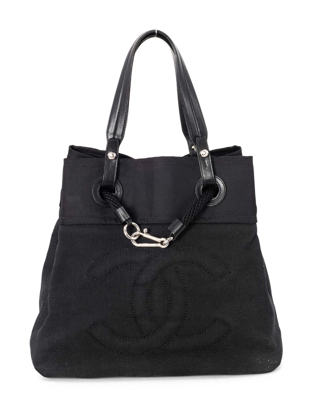 Top Quality Chanel XL Timeless Beach Drawstring Rope Bag Black Blue