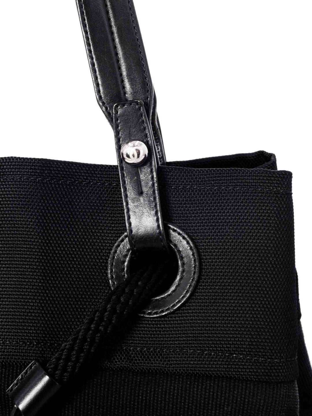 Top Quality Chanel XL Timeless Beach Drawstring Rope Bag Black Blue