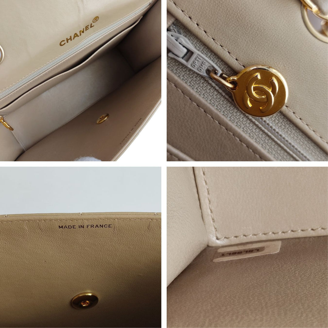 Top Quality Chanel Top Quality Chanel Top Quality Chanel Timeless Classica turn lock bag in beige leather