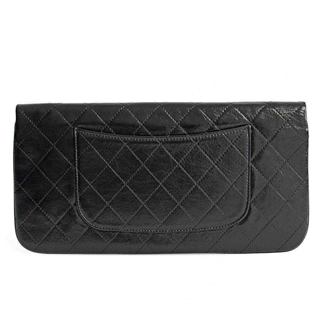 Top Quality Chanel Clutch handbag in matelasse black leather
