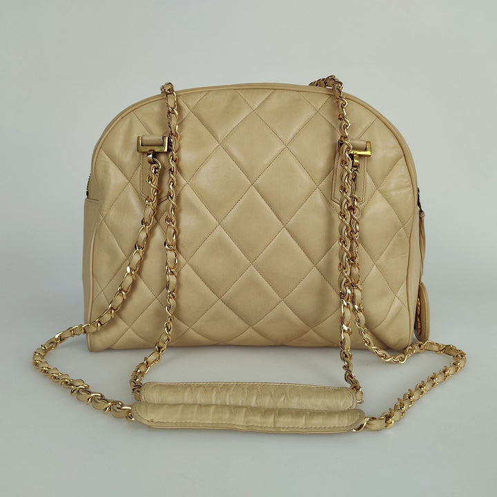 Top Quality Chanel Top Quality Chanel Top Quality Chanel shoulder bag in beige matelasse leather from the 80s