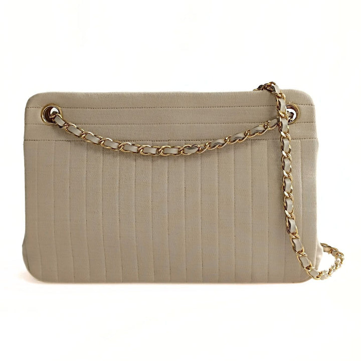 Top Quality Chanel Top Quality Chanel Top Quality Chanel vintage shoulder bag in beige cotton