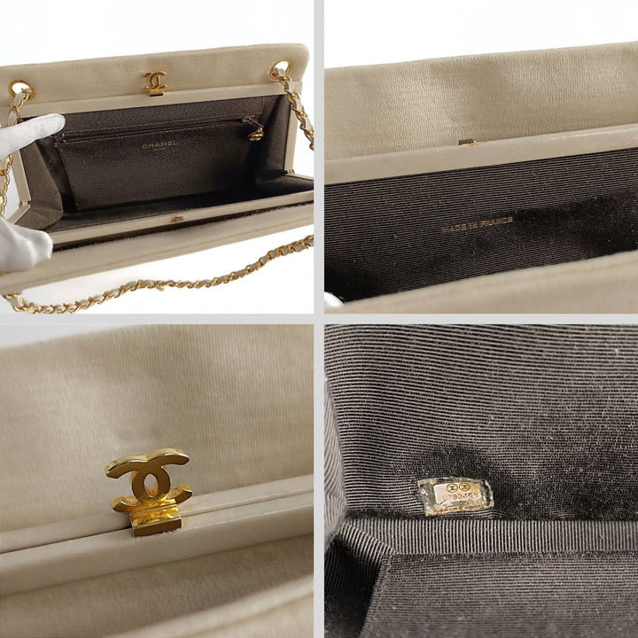 Top Quality Chanel Top Quality Chanel Top Quality Chanel vintage shoulder bag in beige cotton