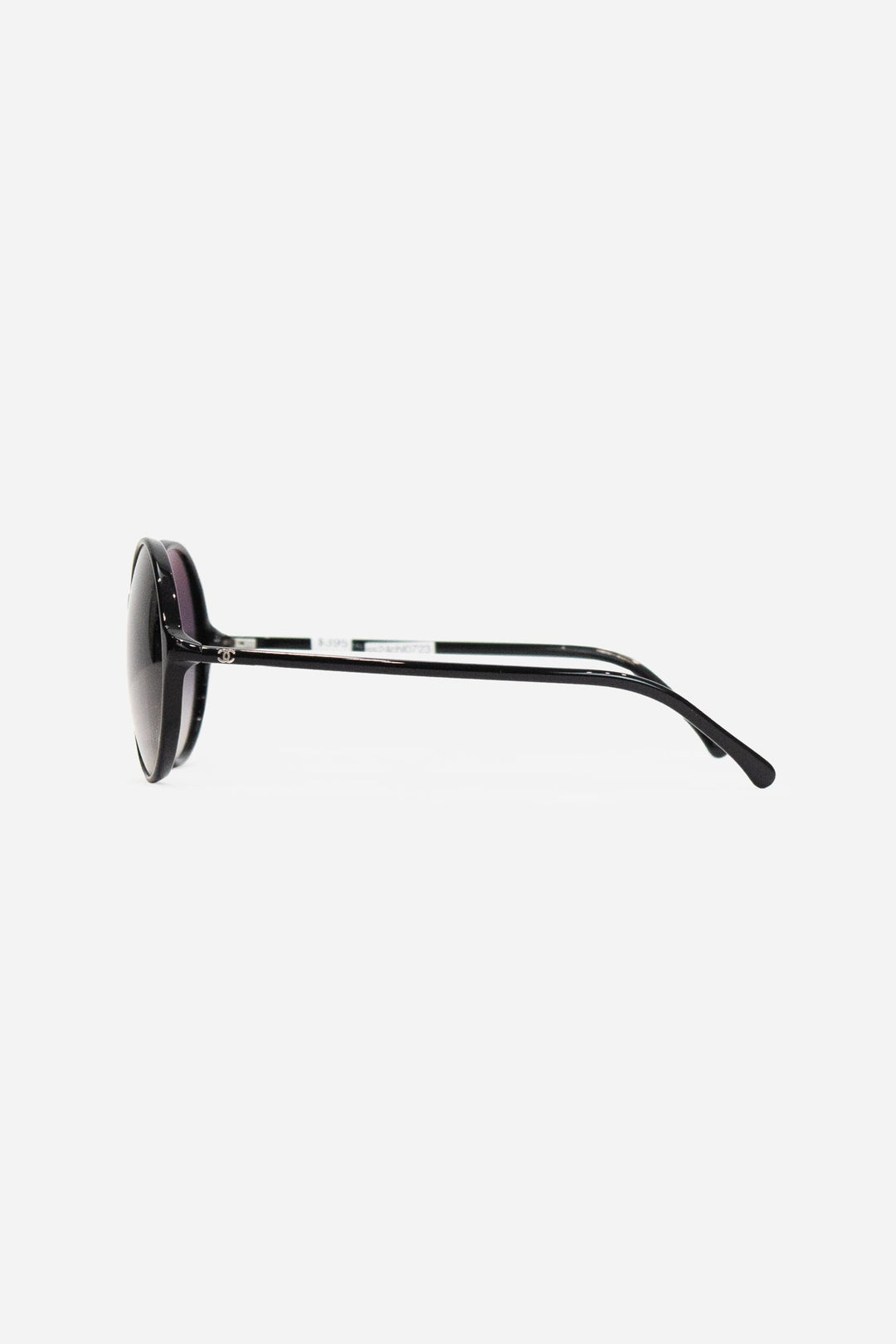 Black Thin Arm Circle Frame Sunglasses