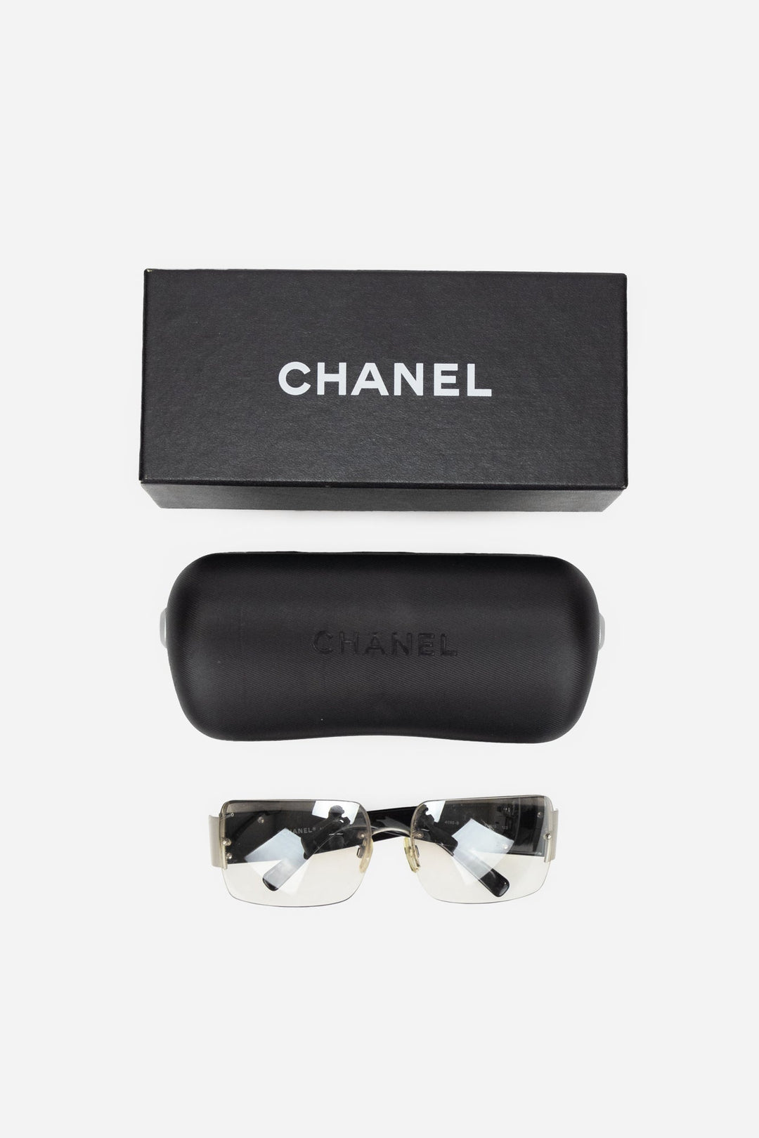 Crystal CC Logo Sunglasses