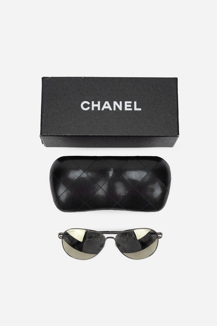 Metallic Pilot Aviators Sunglasses