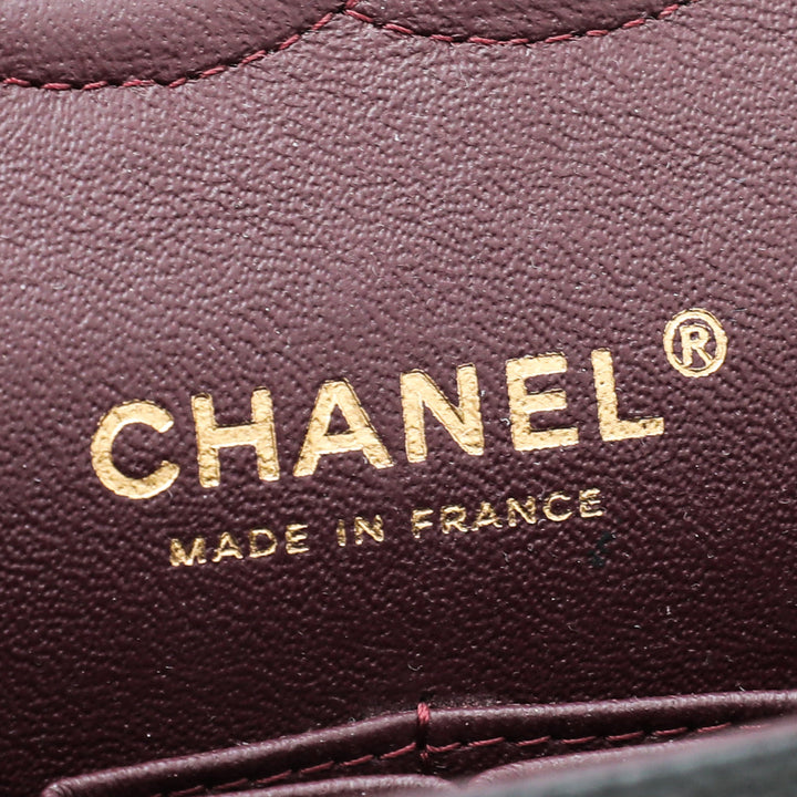 Chanel Black CC Classic Double Flap Medium Bag