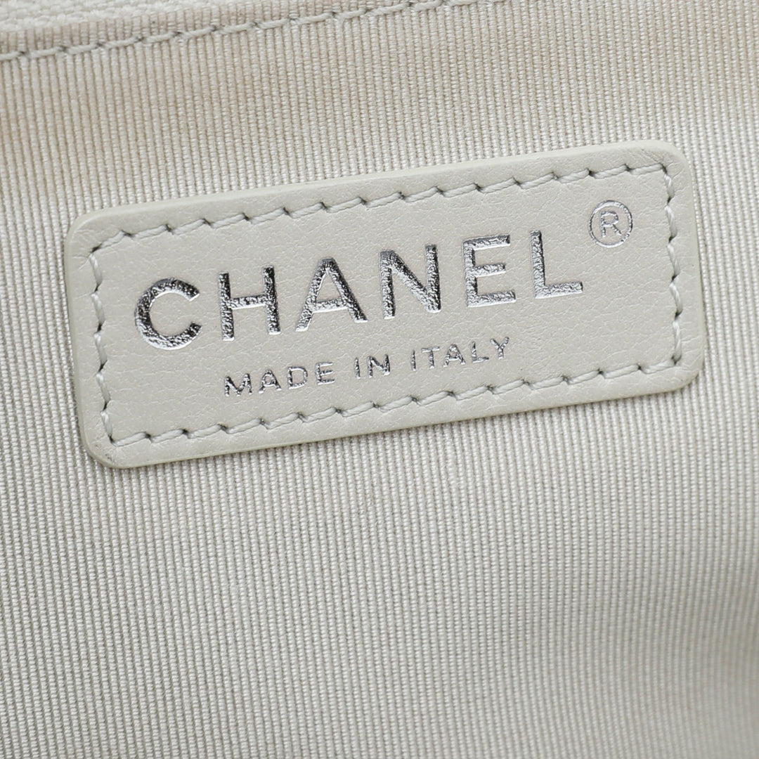 Chanel White Le Boy New Medium Bag