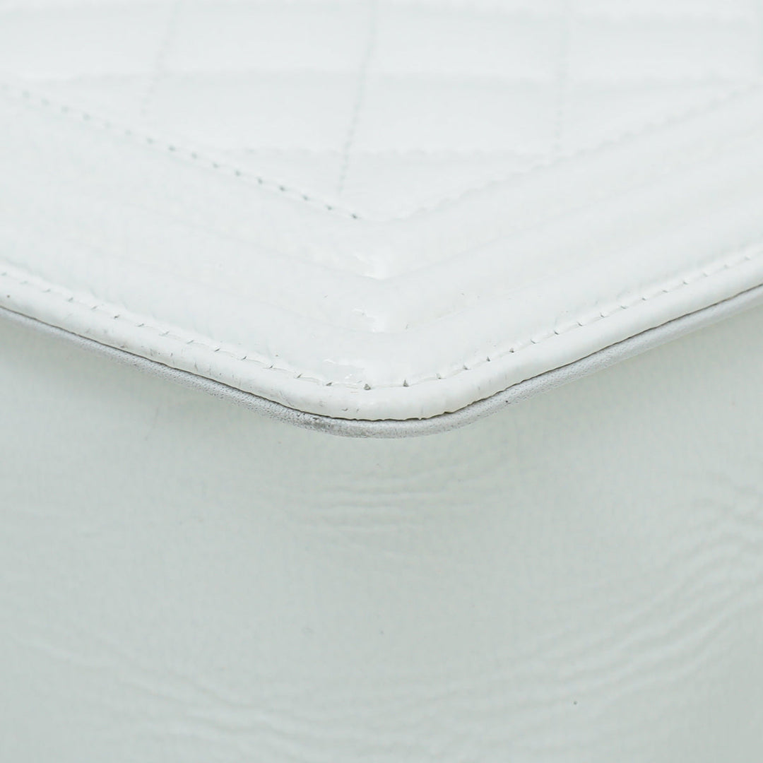 Chanel White Le Boy New Medium Bag