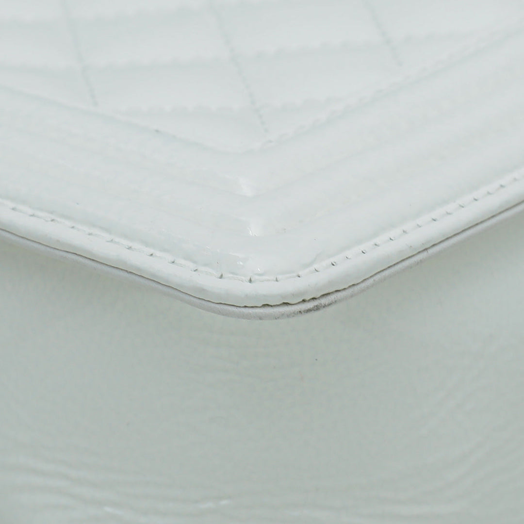 Chanel White Le Boy New Medium Bag