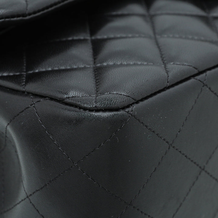 Chanel Black CC Classic Double Flap Jumbo Bag