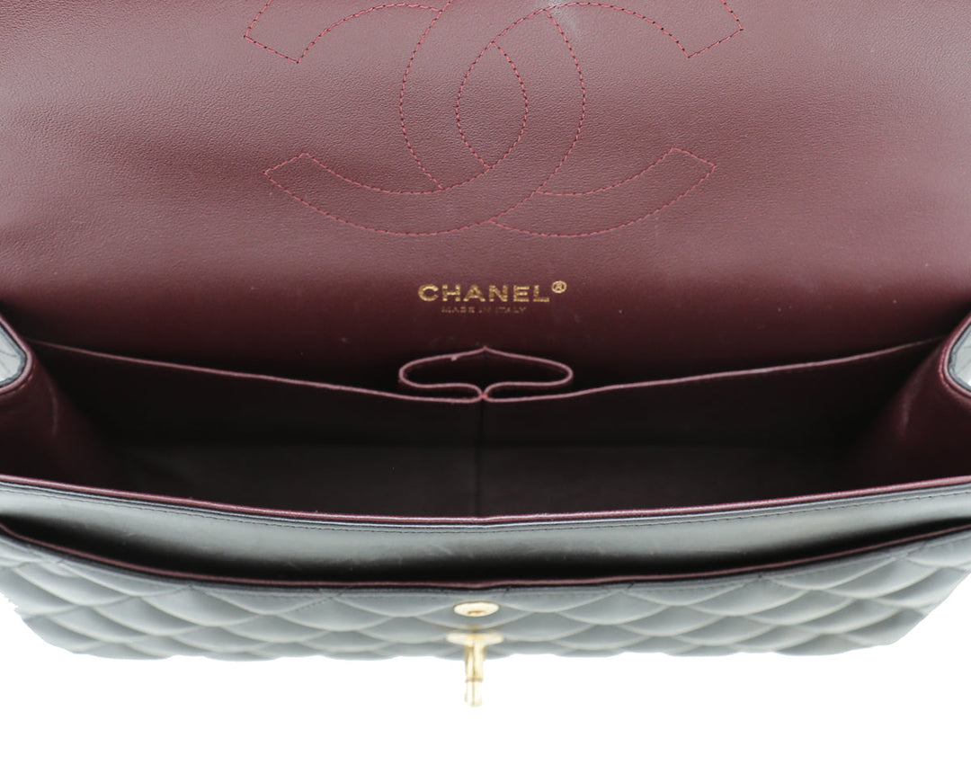 Chanel Black CC Classic Double Flap Jumbo Bag