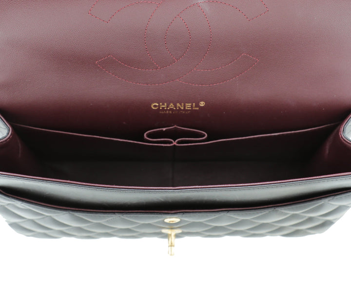 Chanel Black CC Classic Double Flap Jumbo Bag