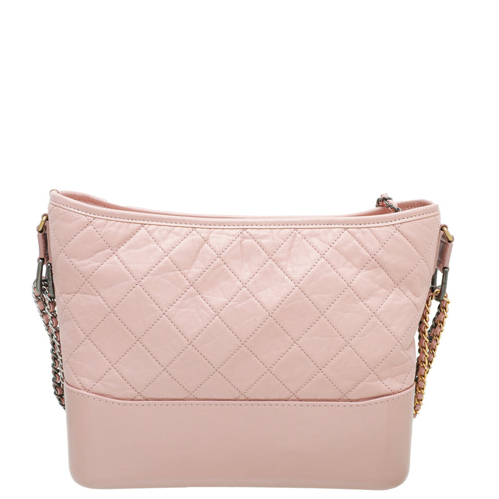 Chanel Light Peach Gabrielle Medium Hobo Bag