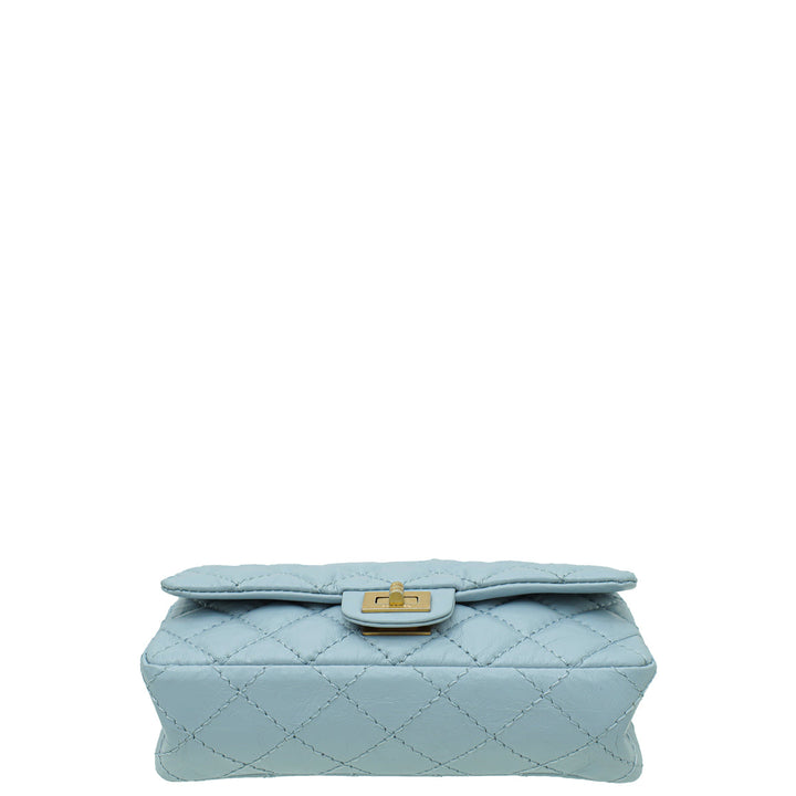 Chanel Light Blue Crinkled Reissue Waist Bag