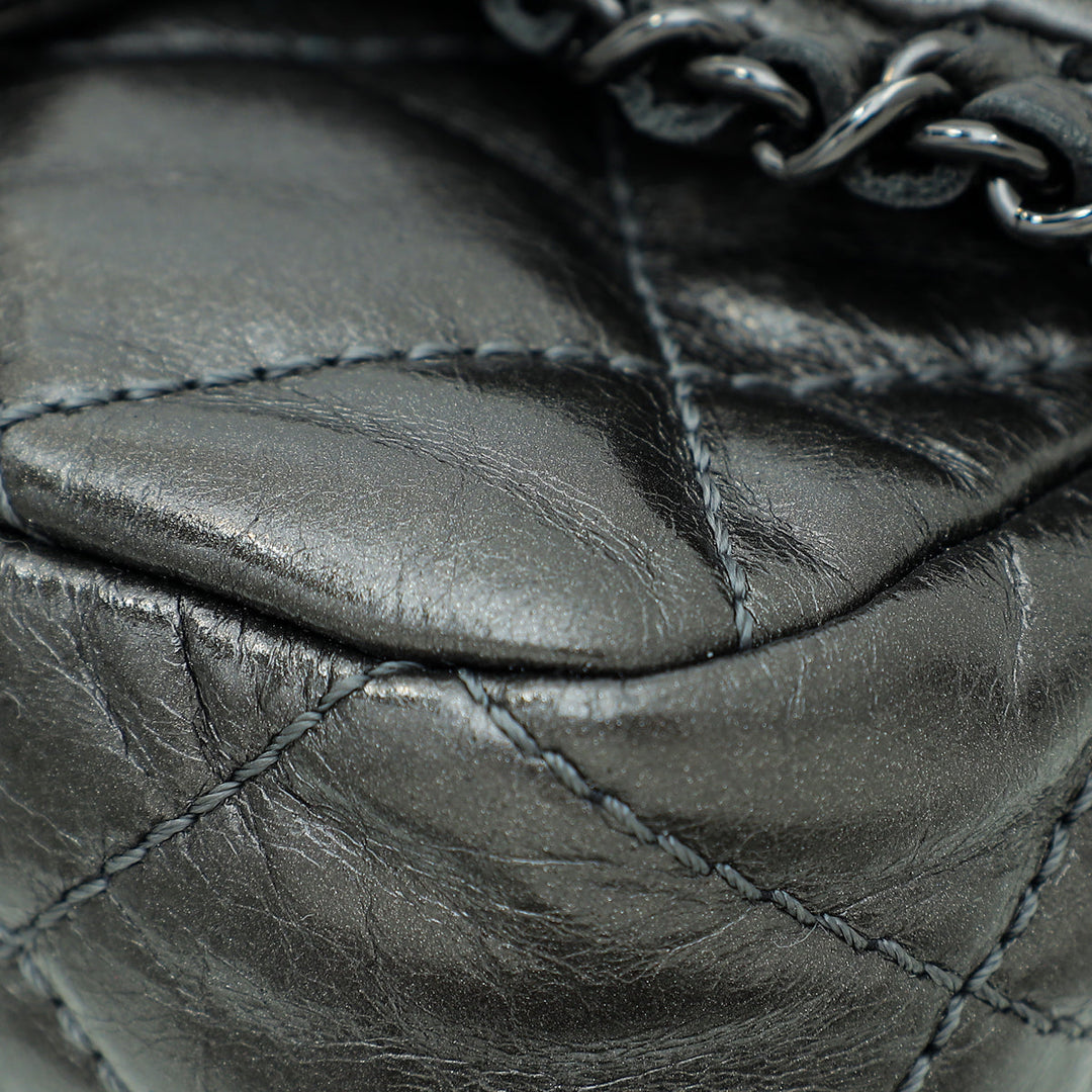 Chanel Dark Grey CC Chain Around Mini Crossbody Bag