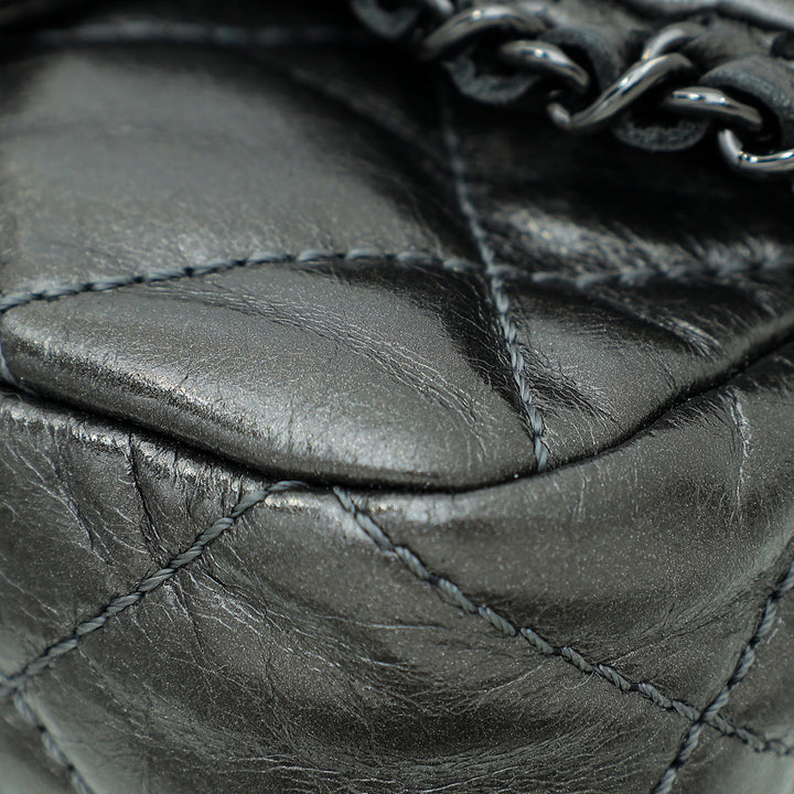 Chanel Dark Grey CC Chain Around Mini Crossbody Bag
