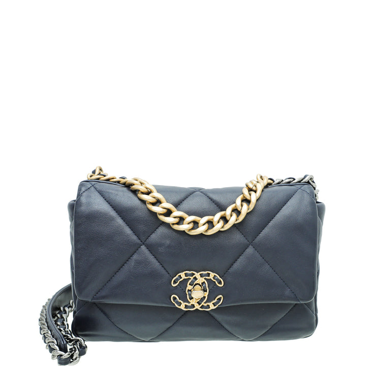 Chanel Navy Blue 19 Small Bag