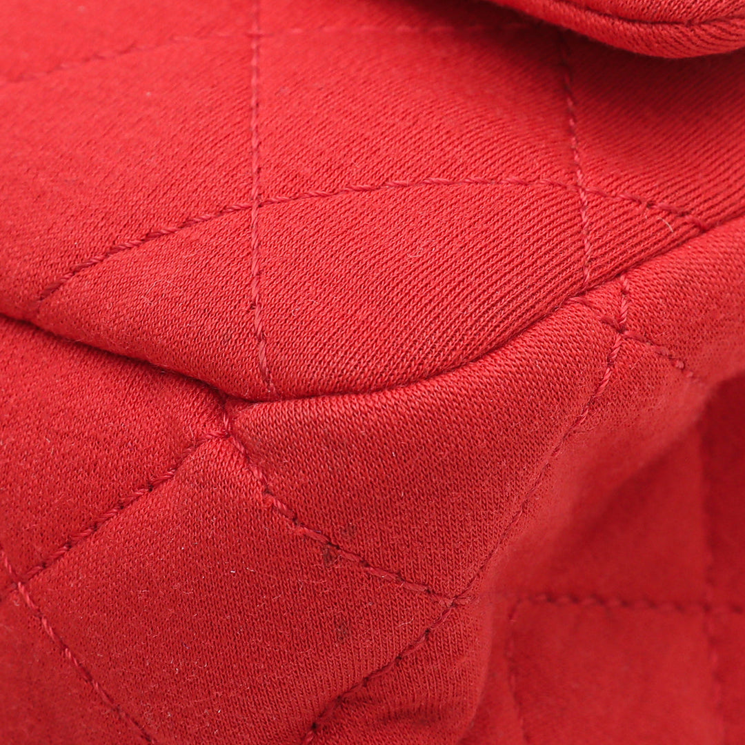 Chanel Red Reissue 2.55 Classic Jersey Double Flap 227 Bag