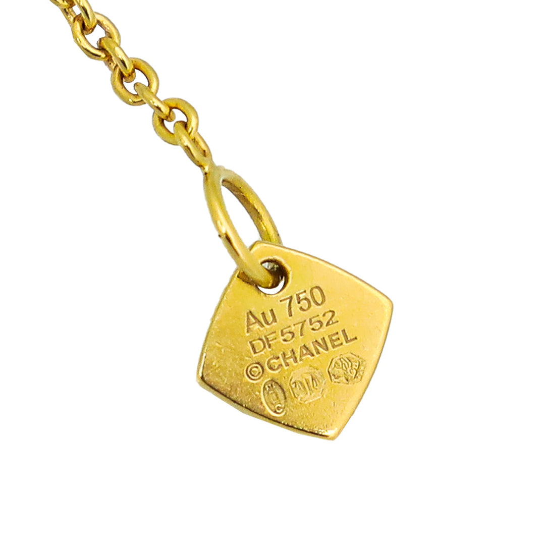Chanel 18K Yellow Gold Coco Crush Pendant Necklace