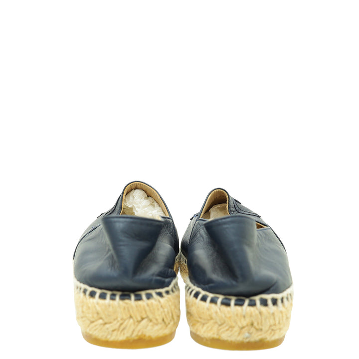 Chanel Bicolor CC Cap Toe Espadrille 39
