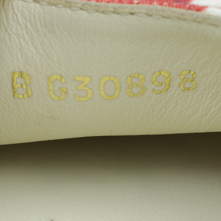 Chanel Multicolor CC Diamond Quilted Print Espadrille Flats 35