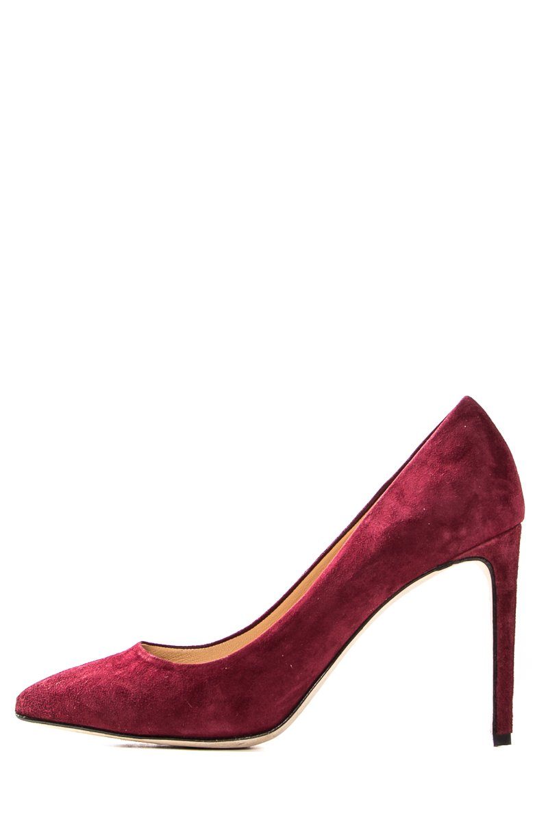 Charles David Maroon Suede Pointed Toe Heels SZ 8.5 sale