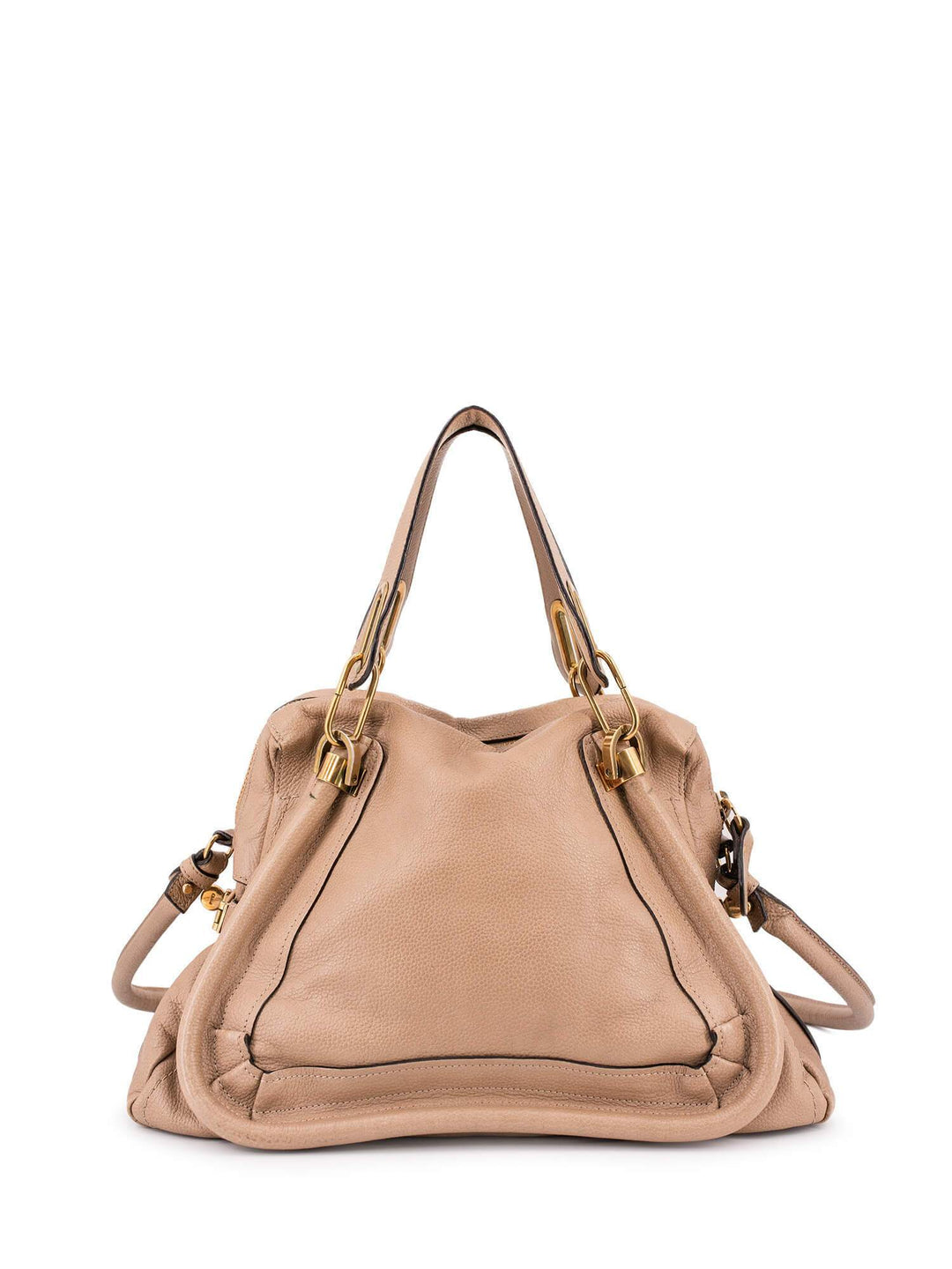 Chloe Calfskin Medium Paraty Bag Beige