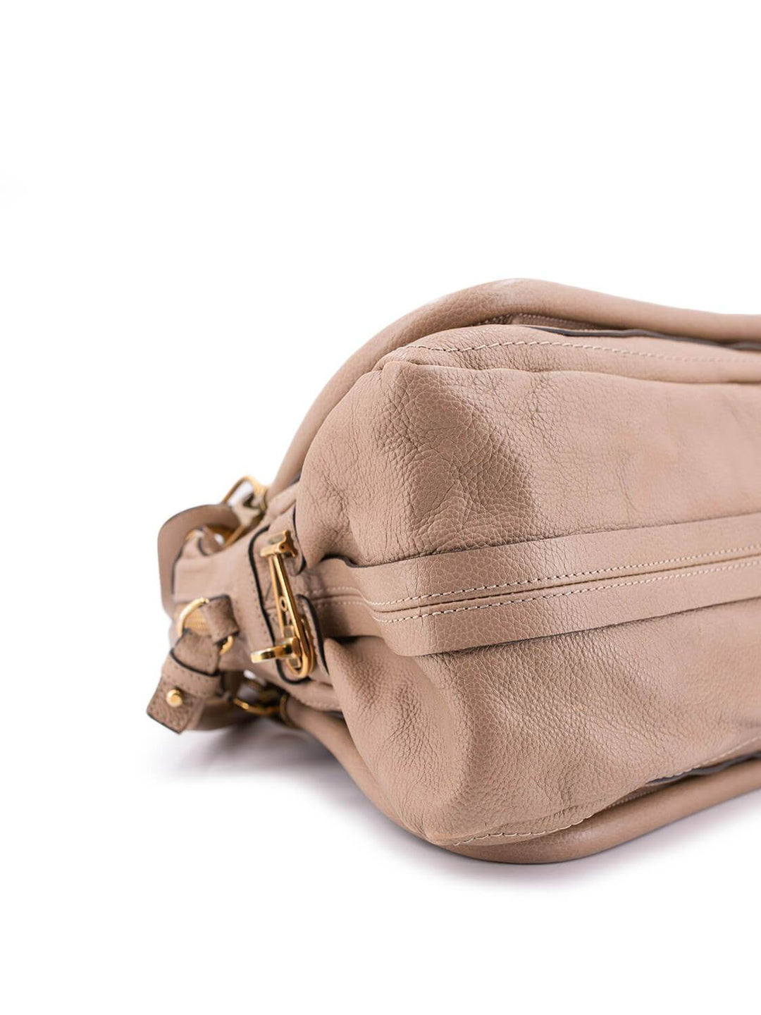 Chloe Calfskin Medium Paraty Bag Beige