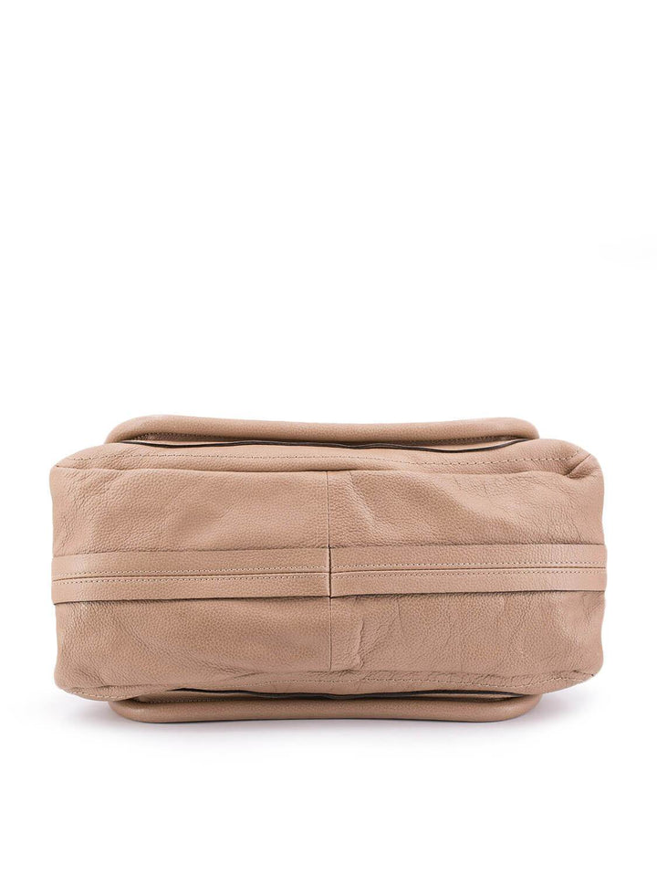 Chloe Calfskin Medium Paraty Bag Beige