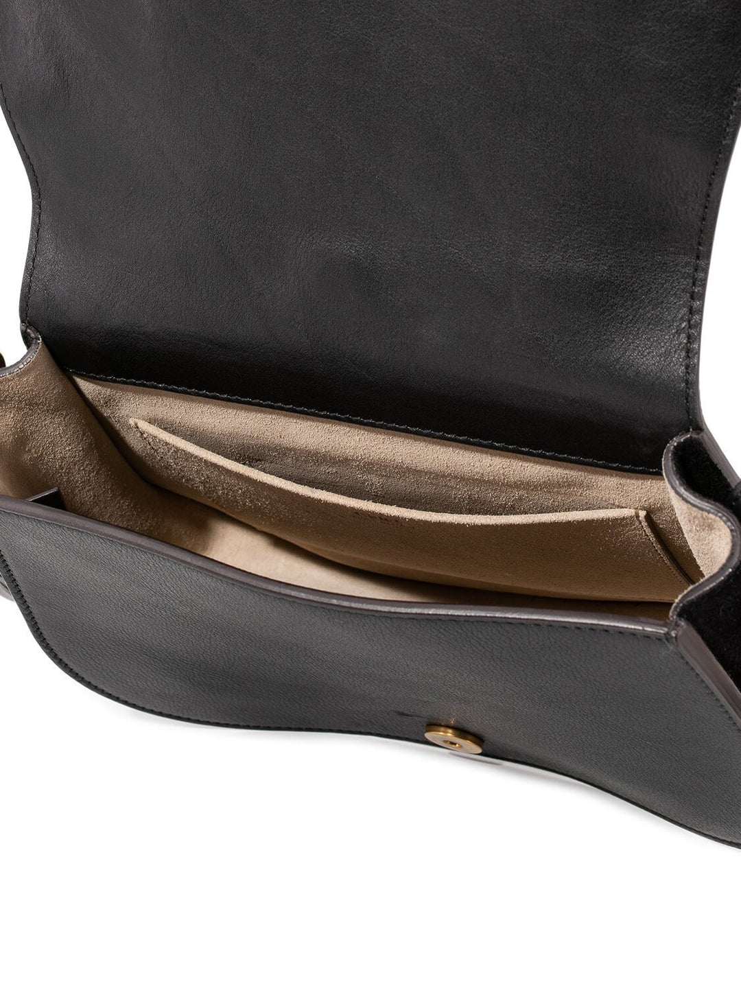 Chloe Leather Medium Nile Bracelet Bag Black